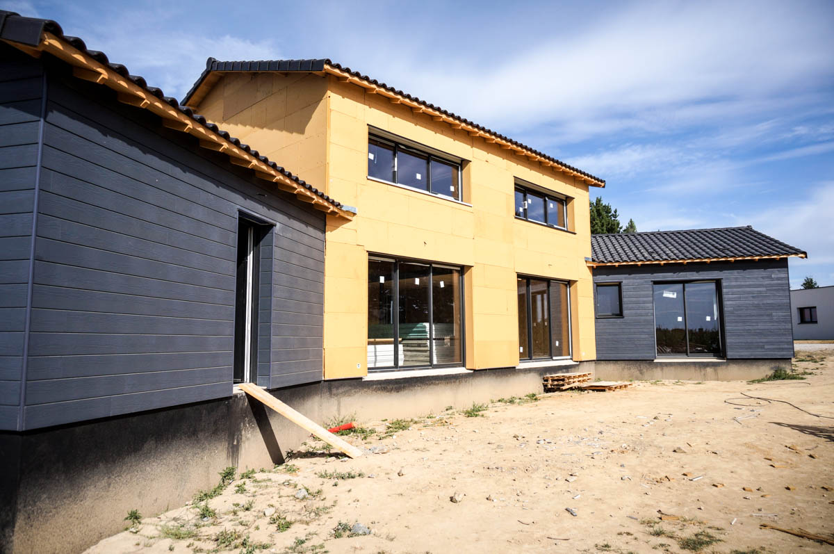 Isolation d’une maison neuve à l’Herbergement